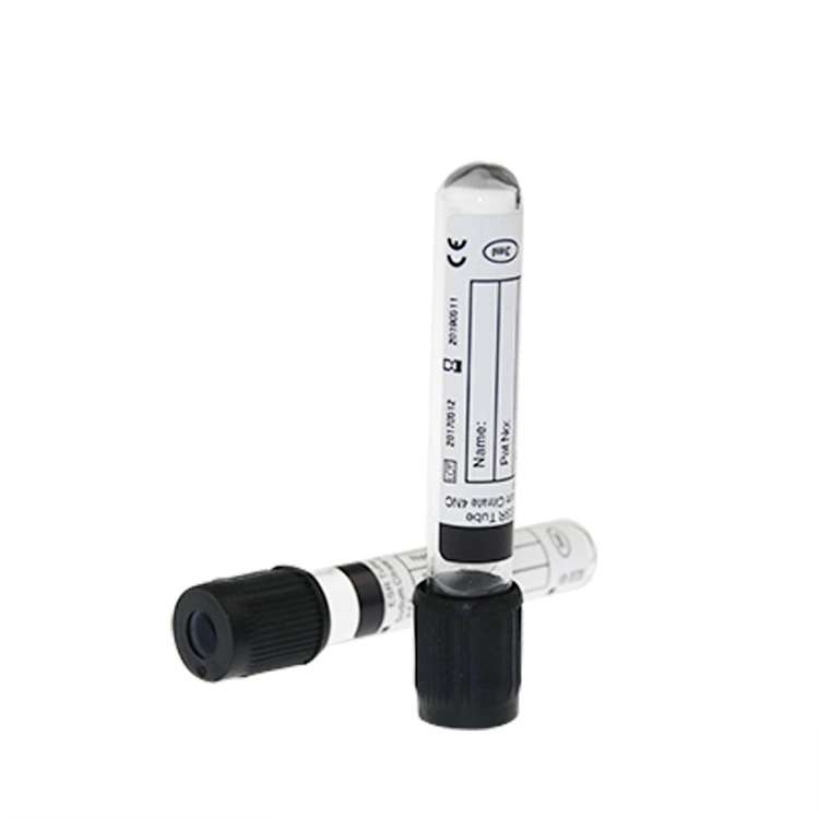 Трубка анализа крови цвета 1.28ml Westergren ESR черноты лаборатории клиники