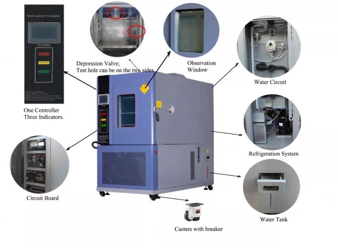 экран касания 0 климата камеры теста цикла температуры 220V 50Hz повсюду