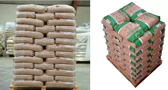 пластмасса 15Kg пакует деревянные лепешки для отжатого естественного твердого топлива