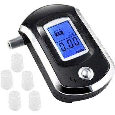 Тестер цифров Breathalyer Acohol управлением MCU с мундштуком