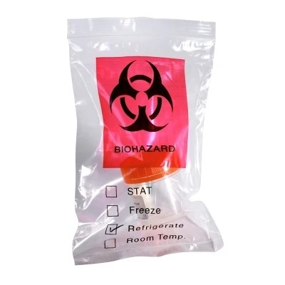 3 / Сумки Biohazard LDPE 4 слоев ясные медицинские Autoclavable для собрания образца