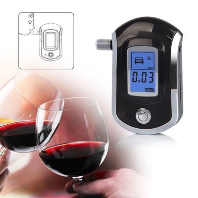 Тестер цифров Breathalyer Acohol управлением MCU с мундштуком