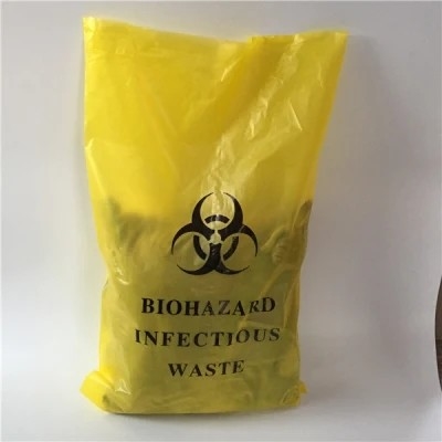 Сверхмощный красный желтый устранимый Biohazard автоклава кладет в мешки для клиники
