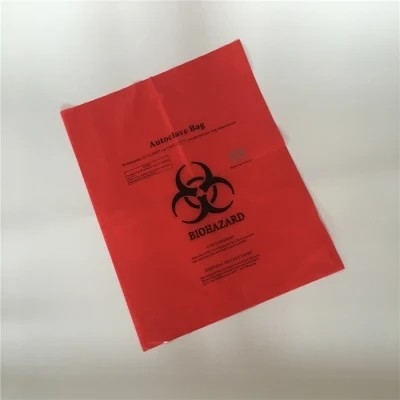 Сверхмощный красный желтый устранимый Biohazard автоклава кладет в мешки для клиники