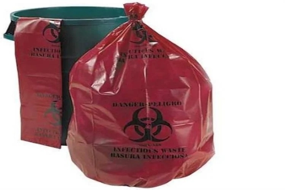 Сумки Biohazard PE Autoclavable для отхода больницы